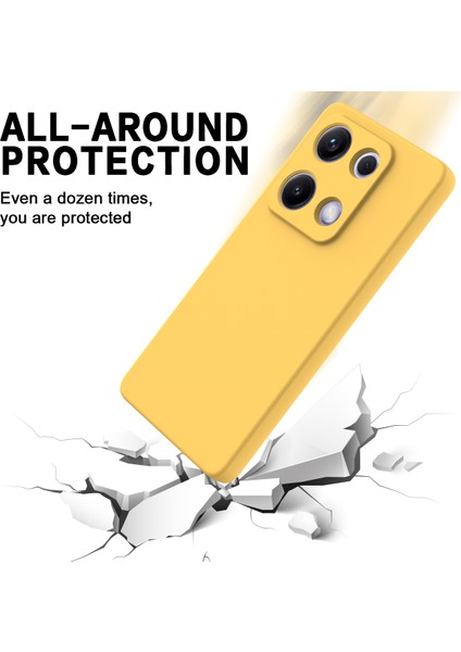 Xiaomi Redmi Note 14S 4g Sıvı Silikon Kılıf Telefon Arka Kapağı El Kayışı Ile-Sarı (Yurt Dışından) indirimleri