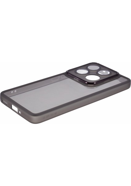 Dksm Serisi Xiaomi 14T Kılıf Elektrokaplama Kamera Çerçeve Tpu Telefon Kılıfı-Şeffaf Siyah (Yurt Dışından) modelleri