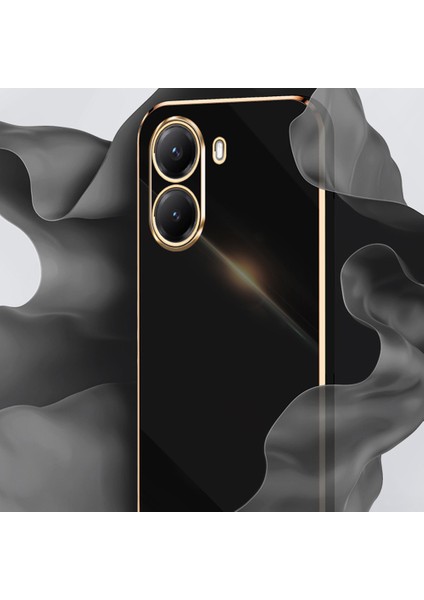 Xınlı Xiaomi Poco X7 Pro 5g Kılıf Tpu Telefon Kılıfı Galvanik Çerçeveli-Siyah (Yurt Dışından) fırsatları