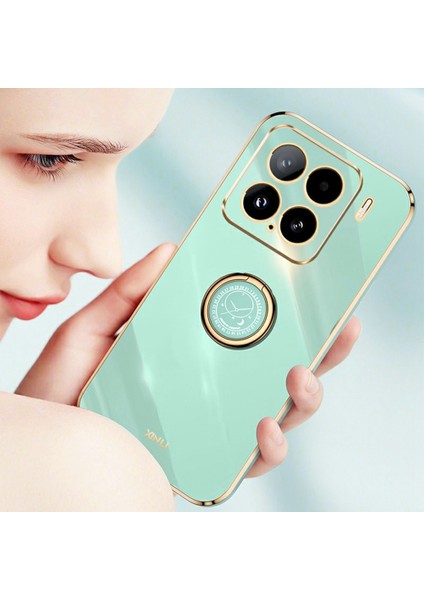 Xınlı Xiaomi 15 Kılıf Halka Ayaklı Elektrokaplama Tpu Telefon Kılıfı-Mavi (Yurt Dışından) fırsatları