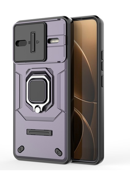 Xiaomi Poco F7 Ultra 5g/redmi K80 Pro 5g Kılıf Pc+Tpu Kickstand Telefon Koruyucu Lens Kapağı Ile-Mor (Yurt Dışından) fırsatları