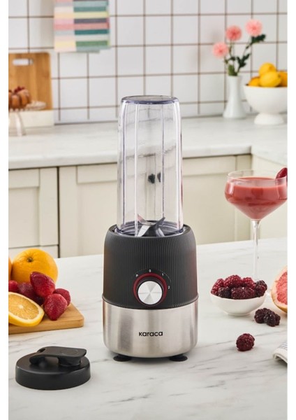 Blend & Rush Inox Personal Kişisel Smoothie Blender Black