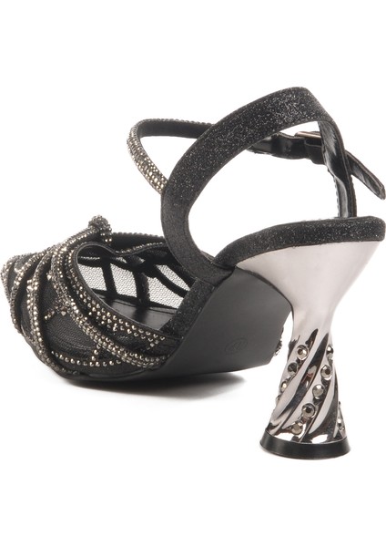 Siyah Kadın Topuklu Abiye Ayakkabı 25Y125-1 Z fırsatları