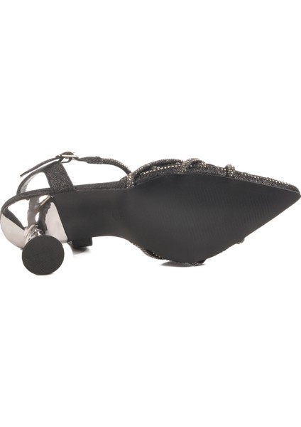 Siyah Kadın Topuklu Abiye Ayakkabı 25Y125-1 Z indirimleri