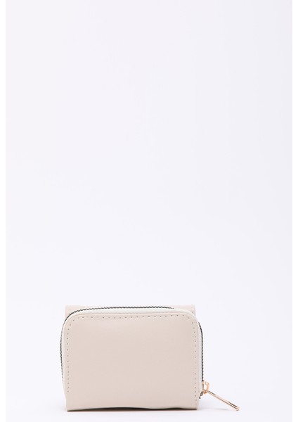 Krem SHK177 Suni Deri 8 Bölmeli, Kartlık, Kağıt ve Bozuk Para Bölmeli Çıtçıtlı Cüzdan modelleri