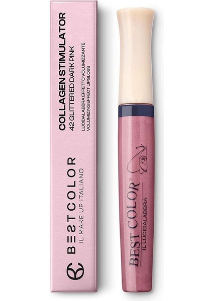 Collagen Stimulator Volumizing 42 Koyu Pembe Parıltı Dudak Parlatıcısı