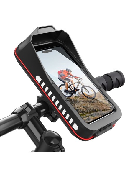 25 yeni elektrikli araba motosiklet yağmur geçirmez cep telefonu tutucu sürüş açık asılı boyun hızlı açma depolama su geçirmez kutu (Yurt Dışından)