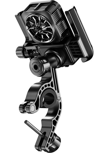 Elektrikli Araç Sürüş Soğutma Braketi Titreşim Önleyici Isı Dağılımı Vlog Sürüş Motosiklet Cep Telefonu Braketi (Yurt Dışından)