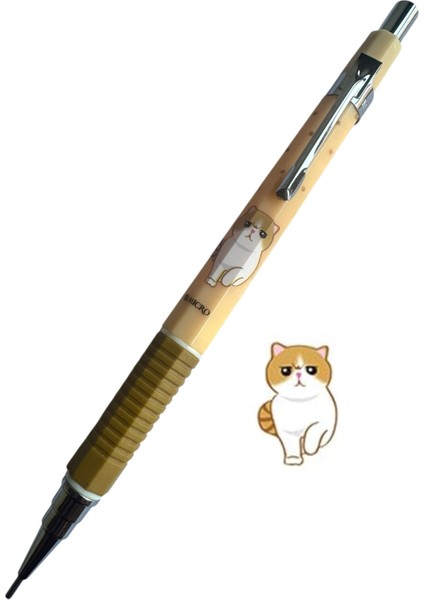 Jedo Kedi Temalı Versatil Kalem, 0.9mm Uç Kalınlığı,