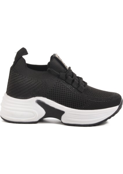 Siyah Fileli Taşlı Kadın Spor Ayakkabı Lady 5002 Z modelleri
