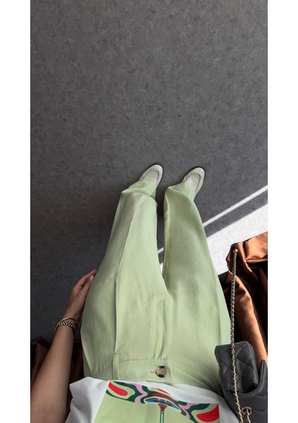 Yazlık Mint Pantolon indirimleri