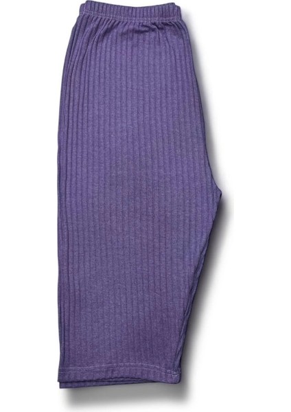 Esnek Fitilli Diz Altı Büyük Beden Anne Kadın Kapri