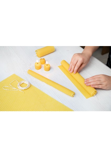 Sarma Balmumu Seti Şamdan (4'lü) indirimleri