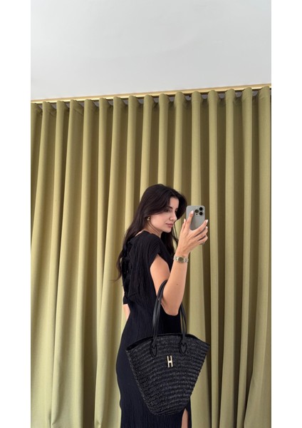 %100 Pamuk Siyah Müslin Elbise fiyatları