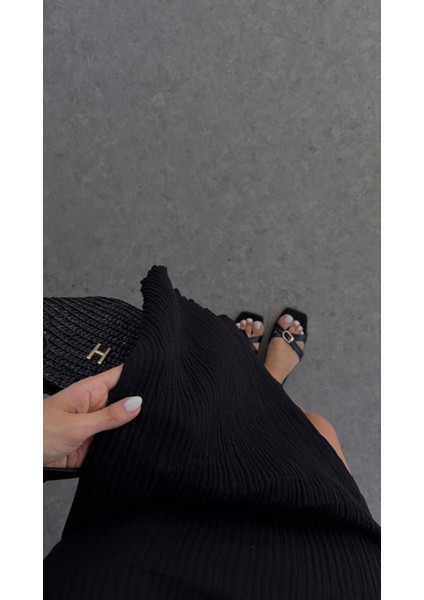 %100 Pamuk Siyah Müslin Elbise fırsatları