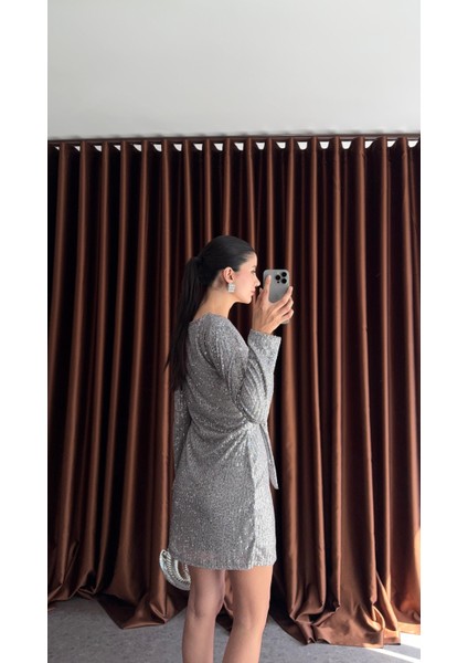 Gümüş Kruvaze Elbise fiyatları