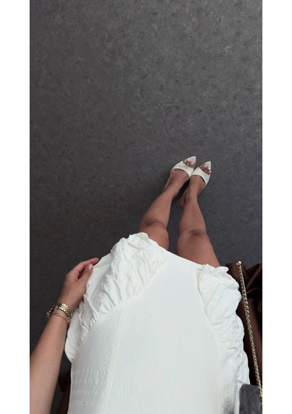 Beyaz Balon Elbise indirimleri