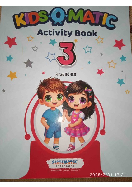 Kidsomatik Activity Book 3.sınıf Ingilizce