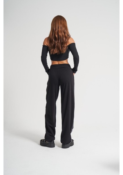 Kadın Tint Haki Lazer Detaylı Skater Jogger Fit Denim Jogger Kot Pantolon Baggy Model fırsatları