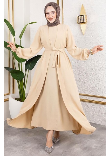 Asil Abaya Takım 0336-01 Bej