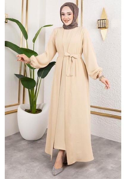 Asil Abaya Takım 0336-01 Bej fiyatları