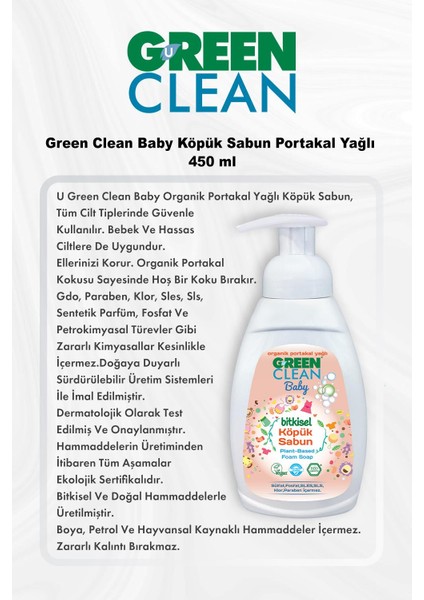 Green Clean Baby Köpük Sabun 450 ml 7 Al 6 Öde ve Rosie Hediye fiyatları