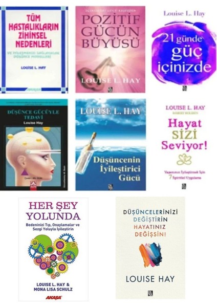 Düşüncenin Iyilestirici Gücü - Pozitif Gücün Büyüsü - Düşünce Gücüyle Tedavi / 8 Kitap Louise Hay