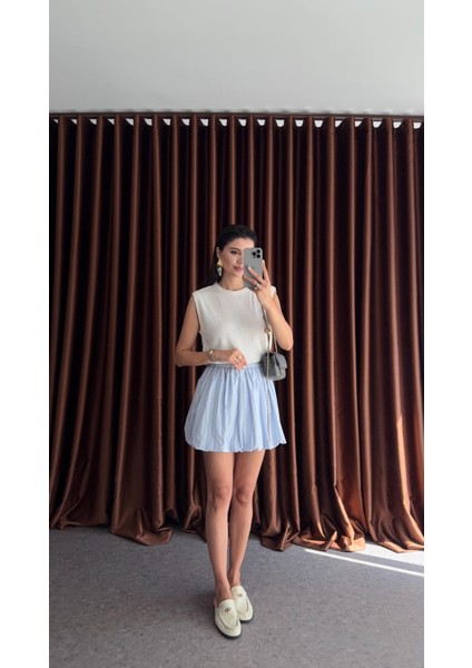 Bebe Mavisi Balon Etek