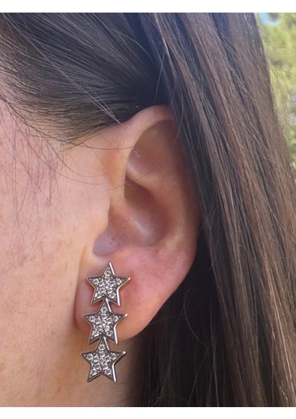 3lü Yıldız Küpe fiyatları