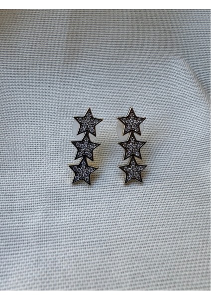 3lü Yıldız Küpe fırsatları