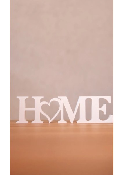 Home Yazılı Dekoratif Biblo ve Masaüstü Dekor - Beyaz 22 cm x 6 cm (Büyük Boy) fiyatları