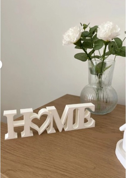 Home Yazılı Dekoratif Biblo ve Masaüstü Dekor - Beyaz 22 cm x 6 cm (Büyük Boy) modelleri