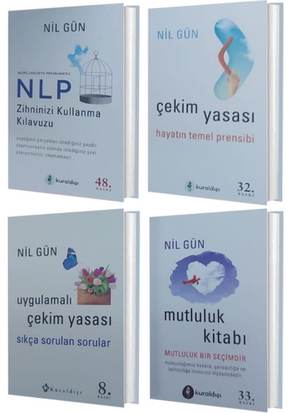 Nil Gün Nlp ve Çekim Yasası 4 Kitap Set ( Nlp Zihninizi Kullanma Kılavuzu – Çekim Yasası + 2 Kitap )