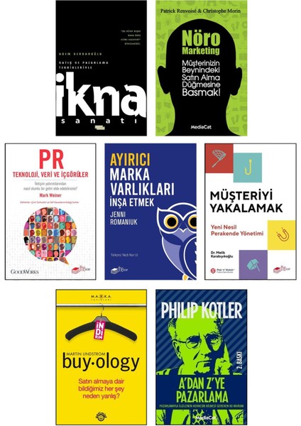 Ikna Sanatı Nöro Marketing A'dan Z'ye Pazarlama Philip Kotler Müşteriyi Yakalamak 7li