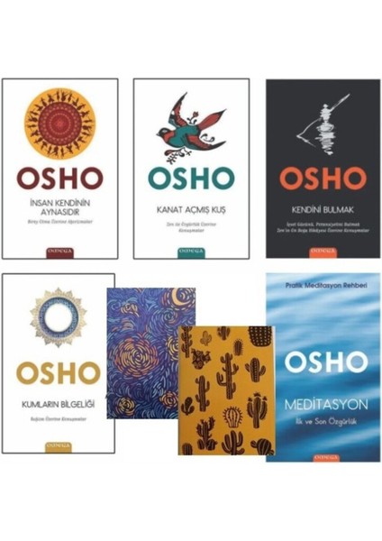 Osho - Insan Kendinin Aynasıdır - Kanat Açmış Kuş - Kendini Bulmak - Meditasyon Defter Hediye