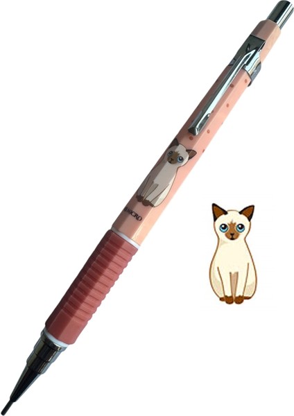 Jedo Kedi Temalı Versatil Kalem, 0.9mm Uç Kalınlığı,