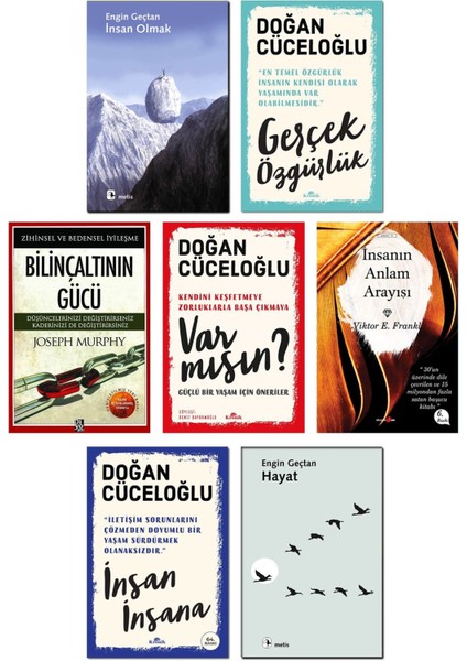 Joseph Murphy Bilinçaltının Gücü Doğan Cüceloğlu Var Mısın? Gerçek Özgürlük Insan Insana 7li