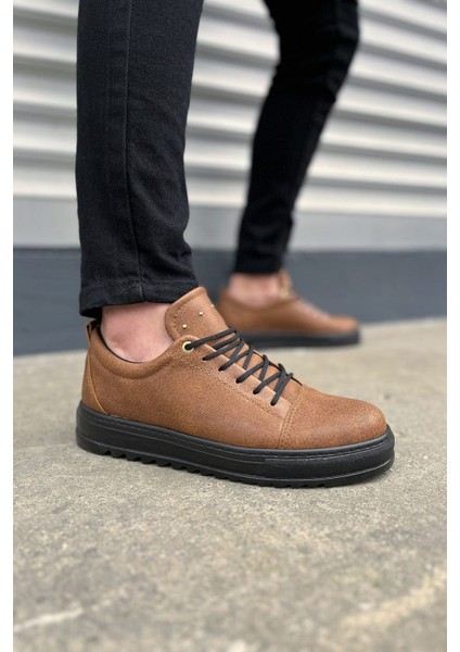 JET-152 Cool Bağcıklı Cilt Erkek Günlük Spor Klasik Ayakkabı Cst - Taba modelleri