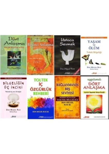 Don Mıguel Ruız Dört Anlaşma Ustaca Sevmek 8 Kitap Set ( Dört Anlaşma – Beşinci Anlaşma + 6 Kitap )