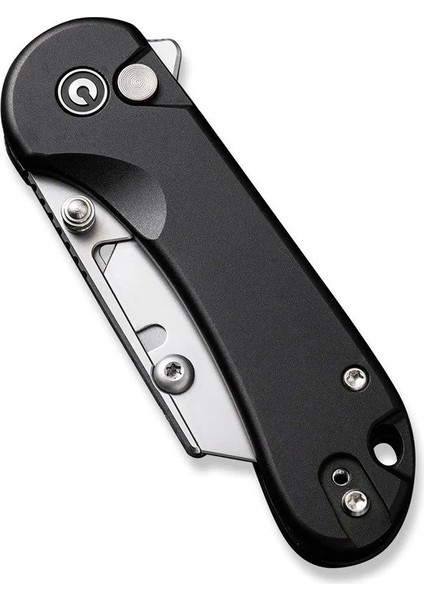 Elementum Utility Thumb Stud & Button Lock Knife Aluminum Black Handle Çakı indirimleri