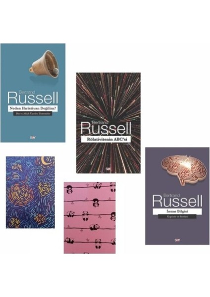 Bertrand Russell - Neden Hıristiyan Değilim - Insan Bilgisi -Rölativitenin Abcsi - Defter Hediye