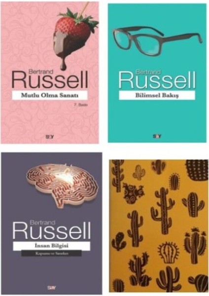 Bertrand Russell - Mutlu Olma Sanatı - Bilimsel Bakış - Insan Bilgisi -Defter Hediye