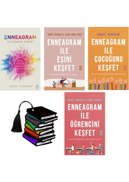 Anneagram ile Kendini Keşfet -4kitap- Enneagram ile Eşini - Çocuğunu Keşfet - Ismail Acarkan
