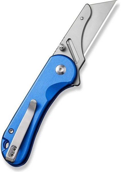 Elementum Utility Thumb Stud & Button Lock Knife Aluminum Blue Handle Çakı modelleri