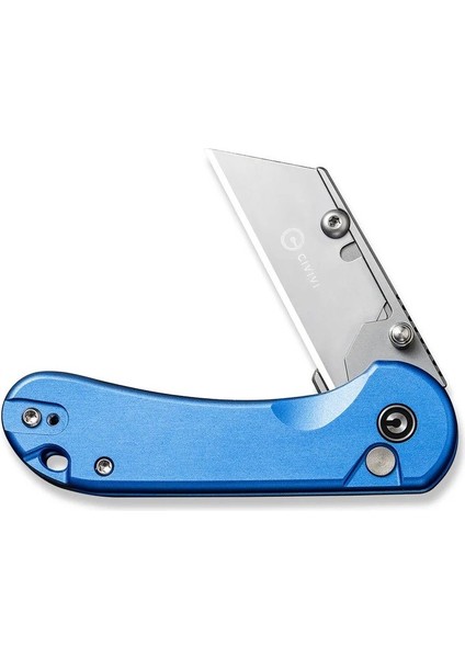 Elementum Utility Thumb Stud & Button Lock Knife Aluminum Blue Handle Çakı fırsatları