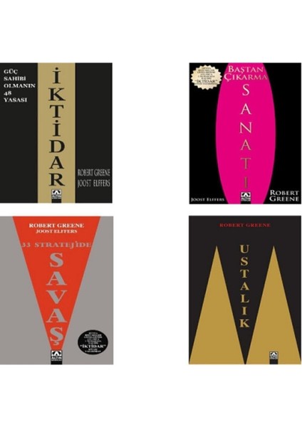 Baştan Çıkarma Sanatı - 33 Stratejide Savaş - Ustalık - Iktidar / 4 Kitap Set - Robert Greene