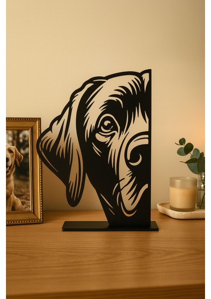 Dog Peek Lineart - Siyah Köpek Figürü (Masaüstü & Duvar Dekor Figürü Tipi) fiyatları