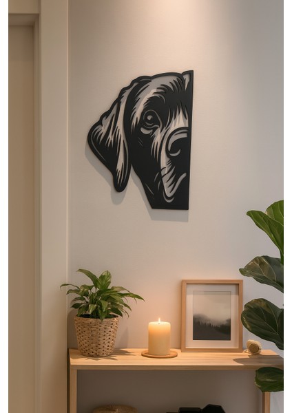 Dog Peek Lineart - Siyah Köpek Figürü (Masaüstü & Duvar Dekor Figürü Tipi) modelleri