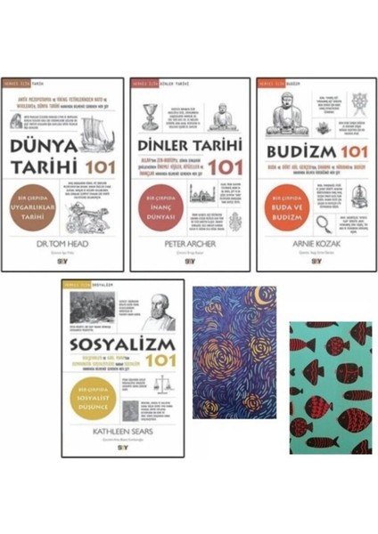 Dünya Tarihi 101 - Dinler Tarihi 101 - Budizm 101 - Sosyalizm 101 -101 Serisi-Defter Hediye