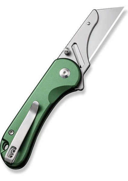 Elementum Utility Thumb Stud & Button Lock Knife Aluminum Green Handle Çakı modelleri